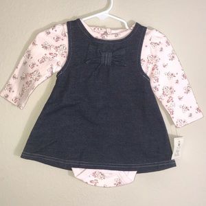 Mini muffin Boutique girls Dress Set 3-6 mo E64